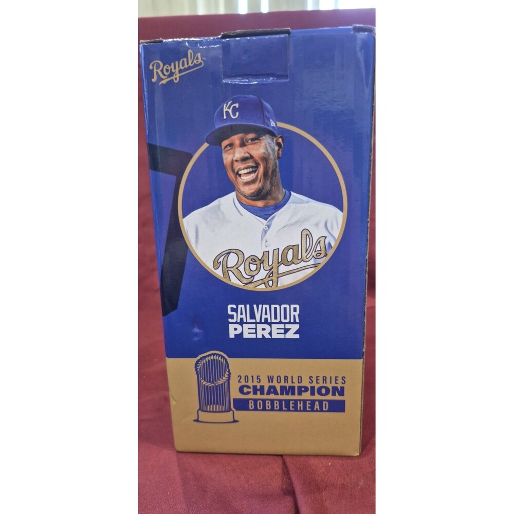Kansas City Royals Salvador Perez 2015 WS Champs Series Bobblehead SGA 9/19/25